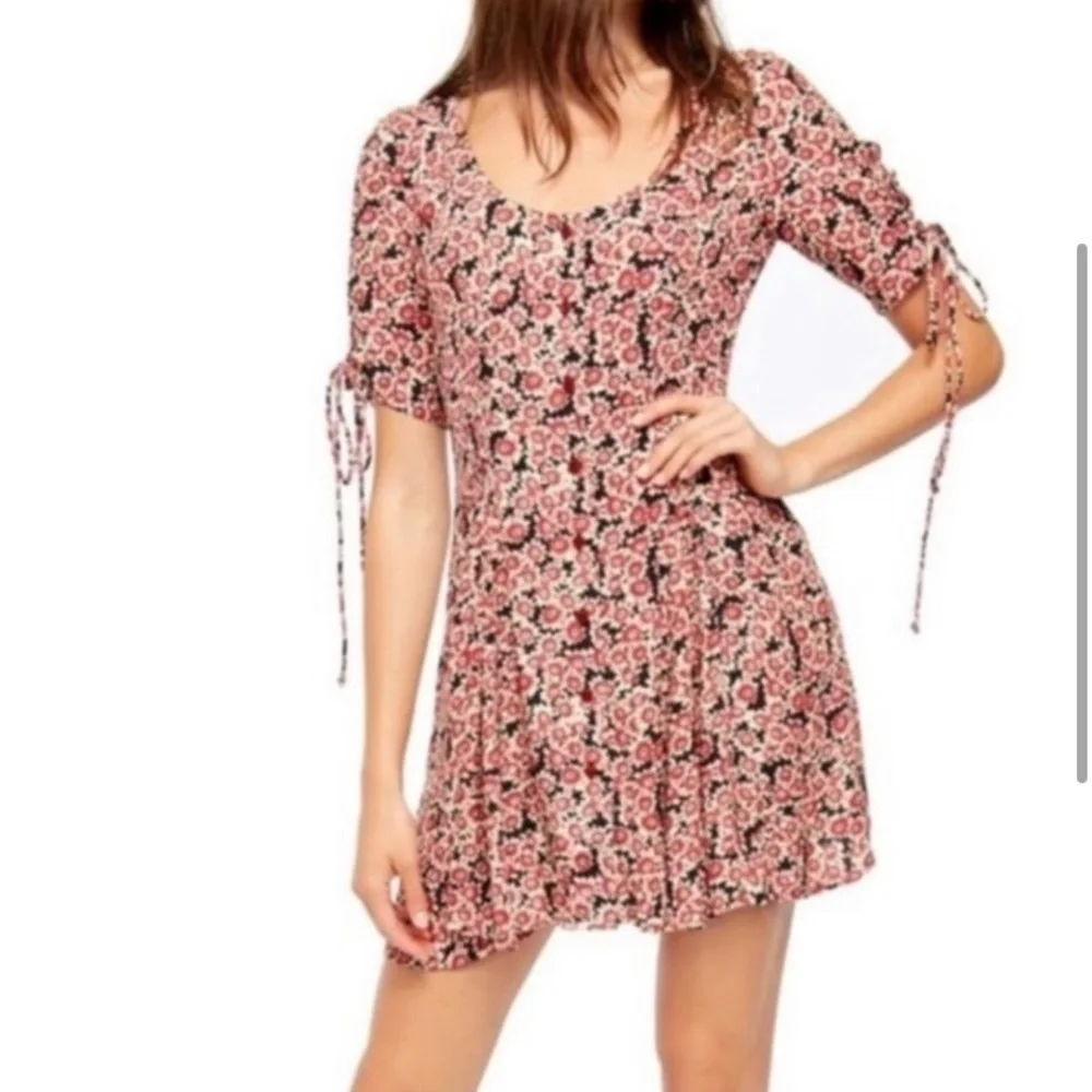 laced up mini dress free people Free People Laced Up Mini Dress, Womens, XS, Black Combo